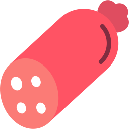 Spicy pork sausage icon