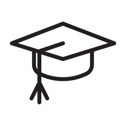 Graduate cap icon