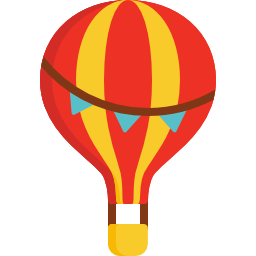 balon na gorące powietrze ikona