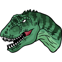 tyranozaur rex ikona