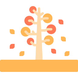 fogli dell'albero di autunno icona