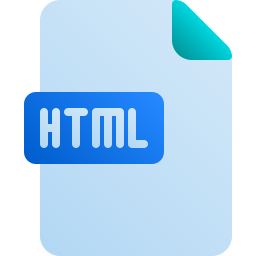 fichier html Icône