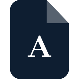lettertype-bestand icoon