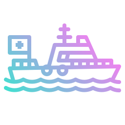Rescue boat icon