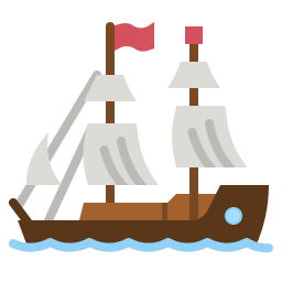 navio pirata Ícone