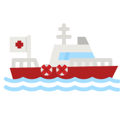 Rescue boat icon