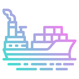 Cargo boat icon