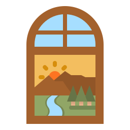 Mountain view icon