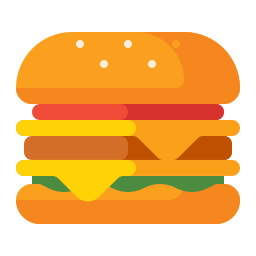 panino all'hamburger icona