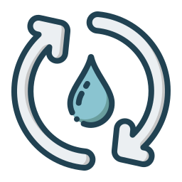 water hergebruiken icoon
