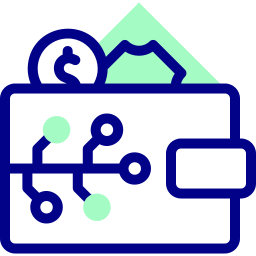 digitale portemonnee icoon