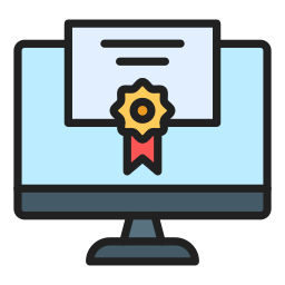 Online certificate icon