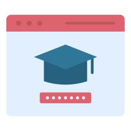 Virtual education icon