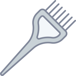 Hair dye brush icon