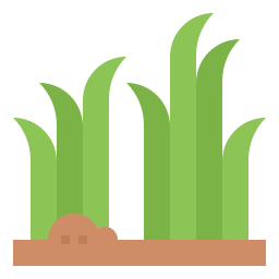 foglie d'erba icona
