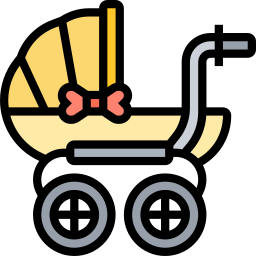 Baby carriage icon