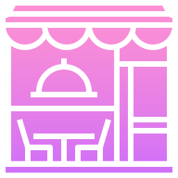 pequeño restaurante icono