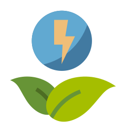 Eco energy icon