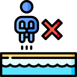 No jumping icon