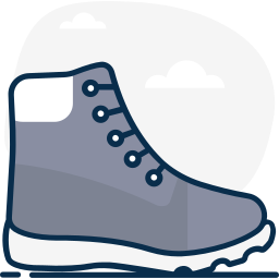 Hiking boots icon