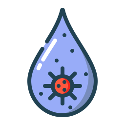 Contaminated water icon