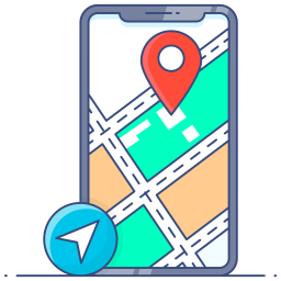 mappa mobile icona