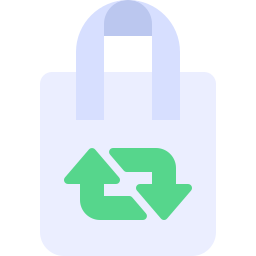 bolsa de reciclaje icono