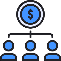 financiamento colaborativo Ícone