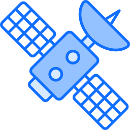 Space satellite icon
