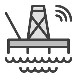 piattaforma petrolifera icona