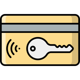tarjeta clave icono
