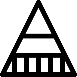 graphique pyramidal Icône