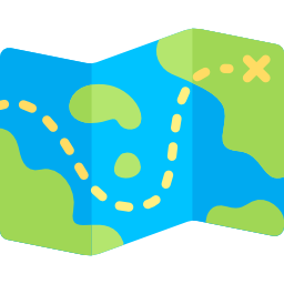 mapa do tesouro Ícone