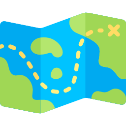 Treasure map icon