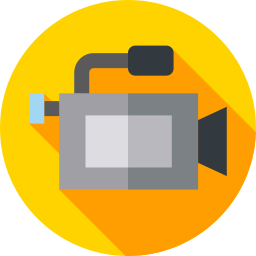 camara de video icono