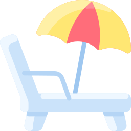 strandstoel icoon