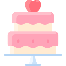 pastel de boda icono