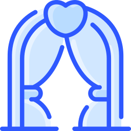 Wedding arch icon