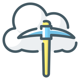 cloud mining icon