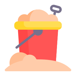 Sand bucket icon