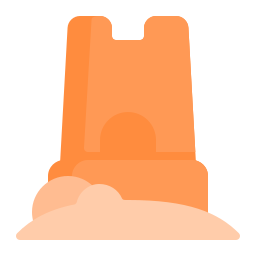 Sand castle icon