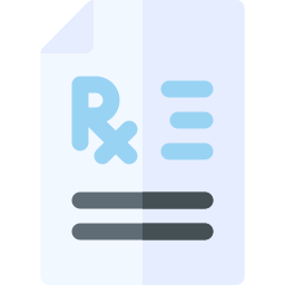 Medical prescription icon