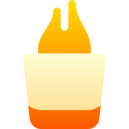 cocktail di fuoco icona