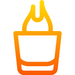 Fire cocktail icon