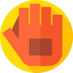 Baseball glove icon