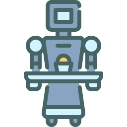 assistente robotico icona