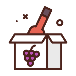 pudełko na wino ikona