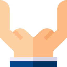 Open hands icon