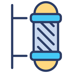 이발소의 간판 기둥 icon