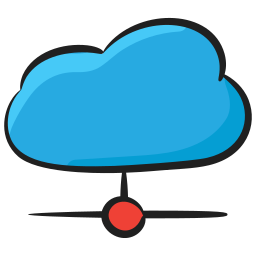 Cloud network icon